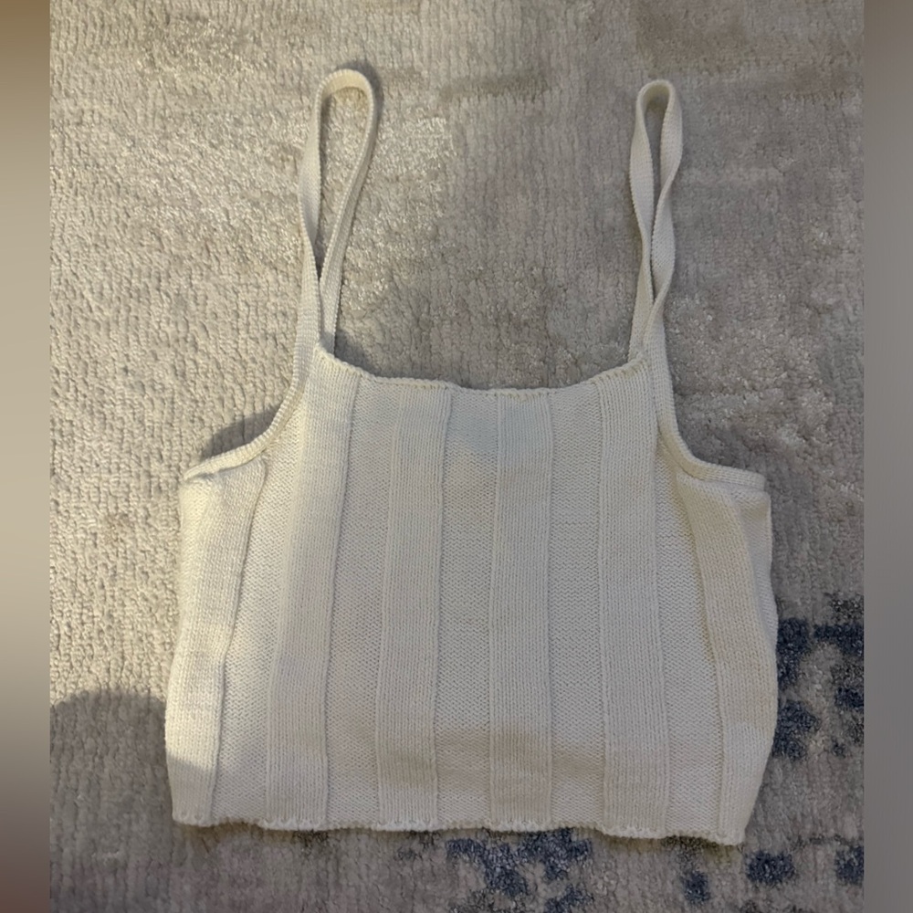 Urban Outfitters Crochet Tank top in cream size XS